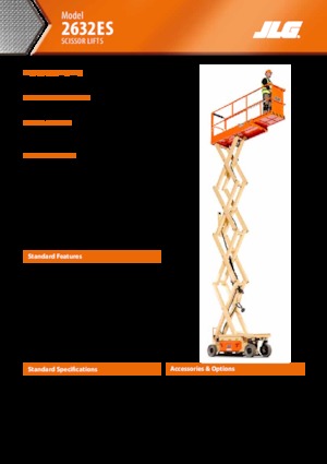 Plataformas de tijeras de ruedas JLG 2632ES