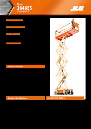 Plataformas de tijeras de ruedas JLG 2646ES