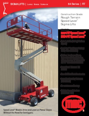 Plataformas de tijeras de ruedas MEC 2684RT