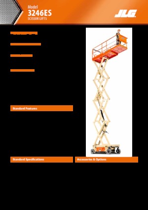 Plataformas de tijeras de ruedas JLG 3246ES
