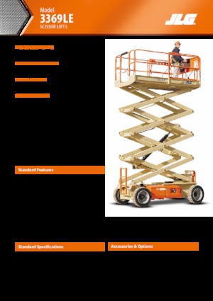 Plataformas de tijeras de ruedas JLG 3369LE