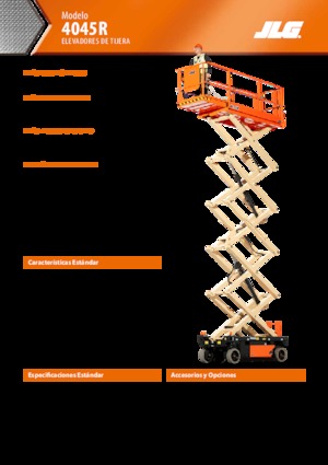 Plataformas de tijeras de ruedas JLG R4045 