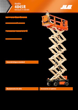 Plataformas de tijeras de ruedas JLG R4045 