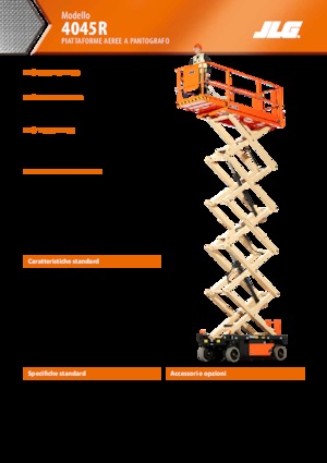 Plataformas de tijeras de ruedas JLG R4045 