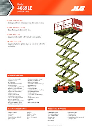 Plataformas de tijeras de ruedas JLG 4069LE