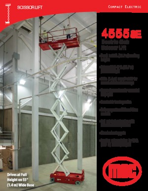 Plataformas de tijeras de ruedas MEC 4555SE
