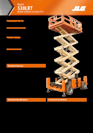 Plataformas de tijeras de ruedas JLG 530LRT