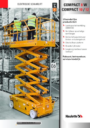 Plataformas de tijeras de ruedas Haulotte Compact 10