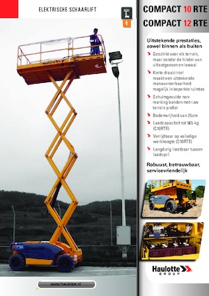 Plataformas de tijeras de ruedas Haulotte Compact 10 RTE
