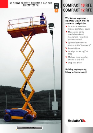 Plataformas de tijeras de ruedas Haulotte Compact 10 RTE