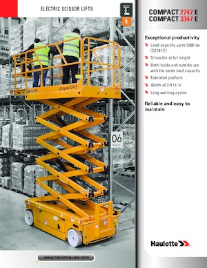 Plataformas de tijeras de ruedas Haulotte COMPACT 3347 E