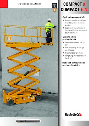 Plataformas de tijeras de ruedas Haulotte Compact 10N