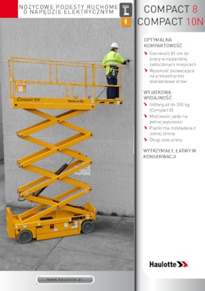 Plataformas de tijeras de ruedas Haulotte Compact 8N