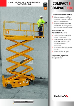 Plataformas de tijeras de ruedas Haulotte Compact 10N