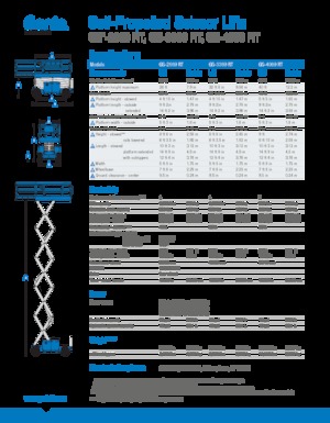 Plataformas de tijeras de ruedas Genie GS-3369 RT