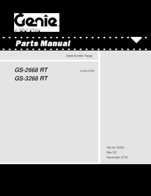Plataformas de tijeras de ruedas Genie GS-2668 E