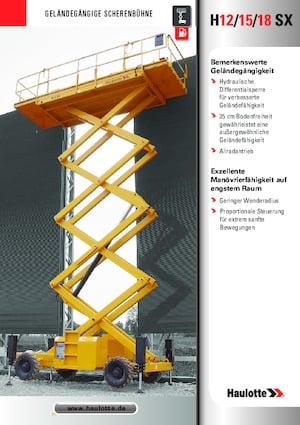 Plataformas de tijeras de ruedas Haulotte H15 SX