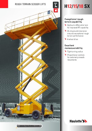 Plataformas de tijeras de ruedas Haulotte H15 SX