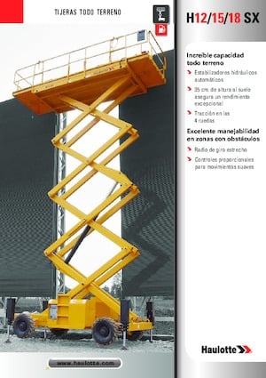 Plataformas de tijeras de ruedas Haulotte H15 SX