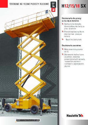 Plataformas de tijeras de ruedas Haulotte H15 SX