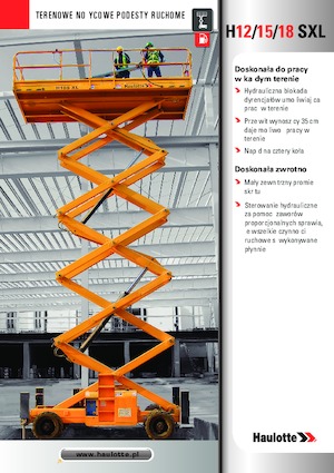 Plataformas de tijeras de ruedas Haulotte H18 SXL