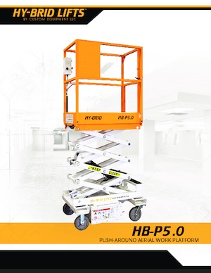 Plataformas de tijeras de ruedas Custom Equipment HB-P5.0
