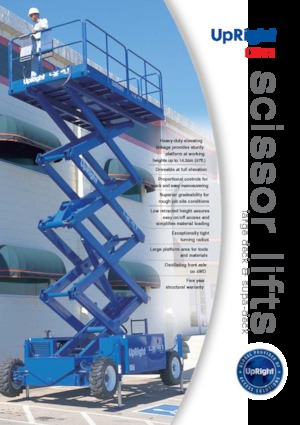 Plataformas de tijeras de ruedas UpRight LX 41 BE SD