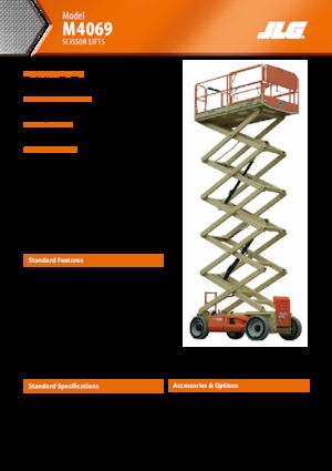 Plataformas de tijeras de ruedas JLG M4069LE