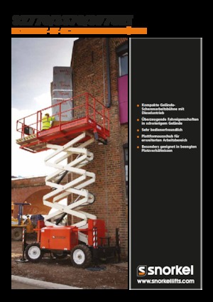 Plataformas de tijeras de ruedas Snorkel S2770RT