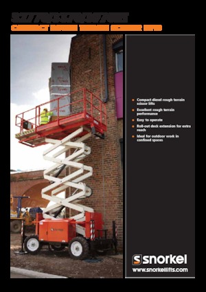Plataformas de tijeras de ruedas Snorkel S2770RT