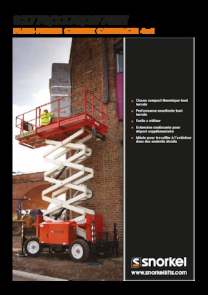 Plataformas de tijeras de ruedas Snorkel S2770RT