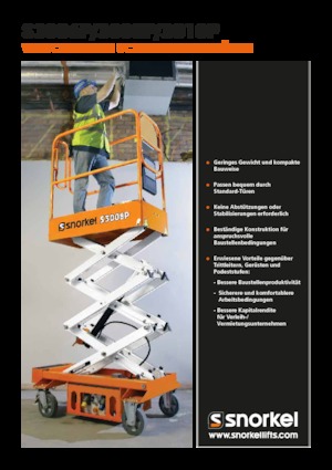 Plataformas de tijeras de ruedas Snorkel S3010P