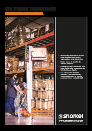 Plataformas de tijeras de ruedas Snorkel S3010P