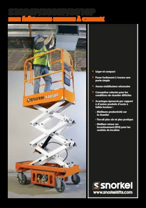 Plataformas de tijeras de ruedas Snorkel S3010P