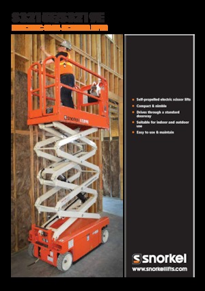 Plataformas de tijeras de ruedas Snorkel S3215E