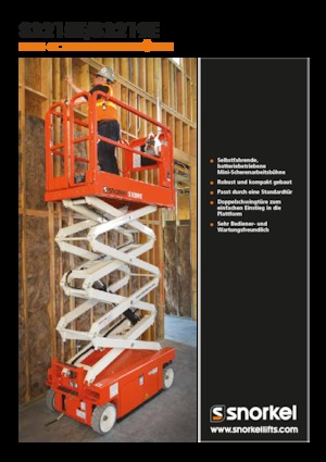Plataformas de tijeras de ruedas Snorkel S3215E