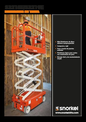 Plataformas de tijeras de ruedas Snorkel S3215E