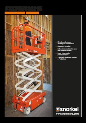 Plataformas de tijeras de ruedas Snorkel S3215E