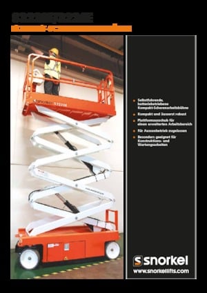 Plataformas de tijeras de ruedas Snorkel S3226E