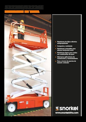 Plataformas de tijeras de ruedas Snorkel S3226E