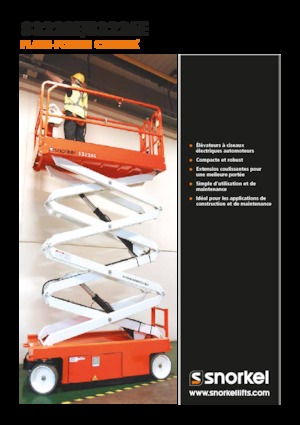 Plataformas de tijeras de ruedas Snorkel S3226E