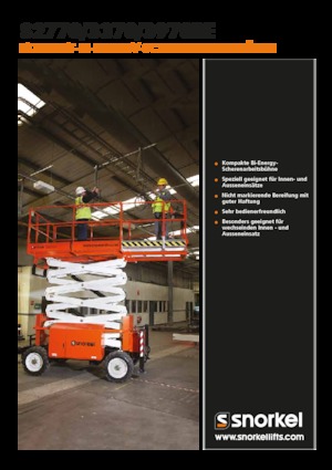 Plataformas de tijeras de ruedas Snorkel S3370BE