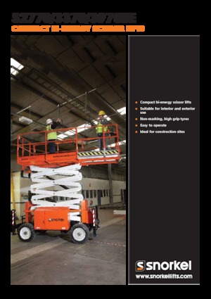 Plataformas de tijeras de ruedas Snorkel S3370BE