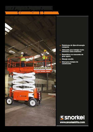 Plataformas de tijeras de ruedas Snorkel S3370BE