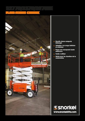 Plataformas de tijeras de ruedas Snorkel S3370BE