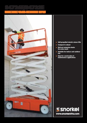 Plataformas de tijeras de ruedas Snorkel S4732E