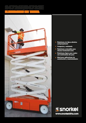 Plataformas de tijeras de ruedas Snorkel S4732E