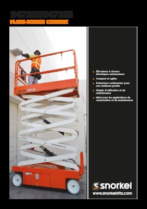 Plataformas de tijeras de ruedas Snorkel S4732E