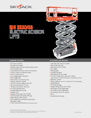 Plataformas de tijeras de ruedas Skyjack SJ III 3226