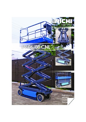 Plataformas de tijeras de ruedas Aichi SV08CNL